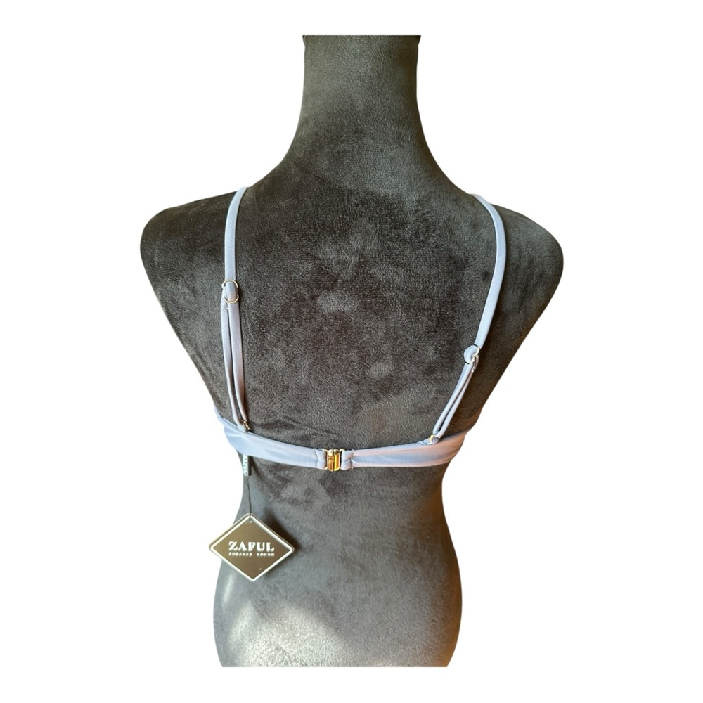 ZAFUL High-Leg Bikini Swimsuit – Size 4 | Gray | New with Tags - Picture 5 of 10